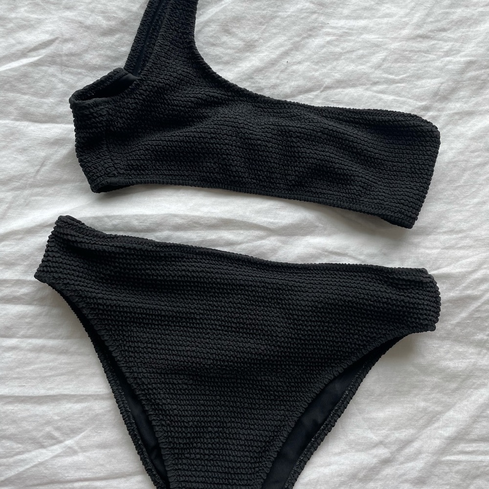 Pacsun high waisted black bikini set
